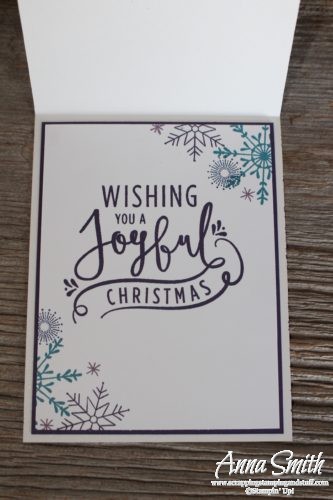 Snowflake Christmas Card and ornament made with Stampin' Up! Frosted Medallions and Flurry of Wishes stamp sets