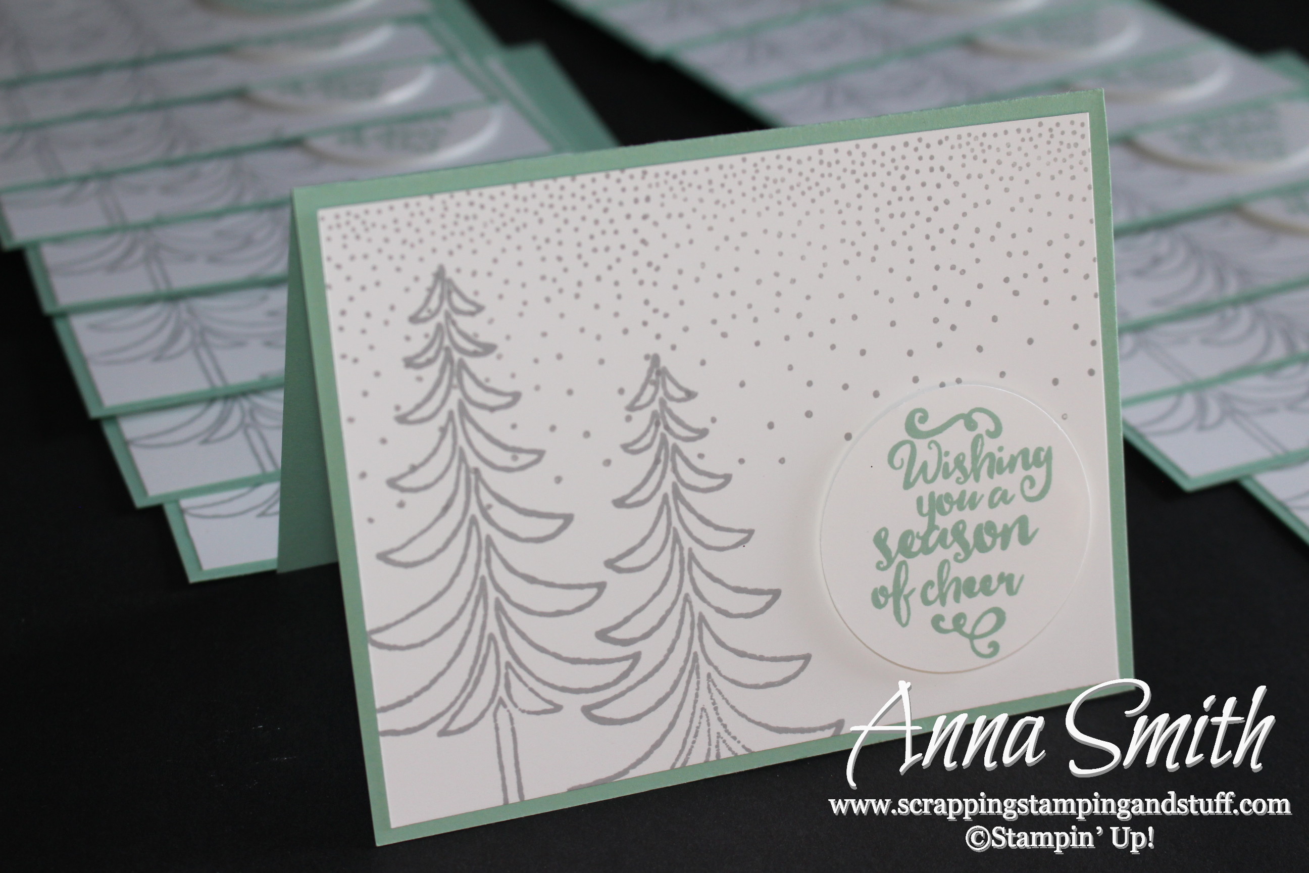 A Simple, Snowy Christmas Card