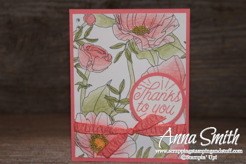 Watercoloring made easy with new watercolor pencils and Inside the Lines designer paper that you can earn free during Sale-a-bration!