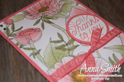 Watercoloring made easy with new watercolor pencils and Inside the Lines designer paper that you can earn free during Sale-a-bration!