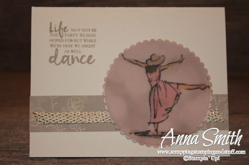 Stamplin' Up! Beautiful You - Dance in the Rain thinking of you card