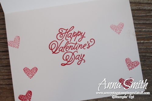 Easy Valentine's Day Card made with Stampin' Up! Sealed with Love stamp set and Sending Love designer paper