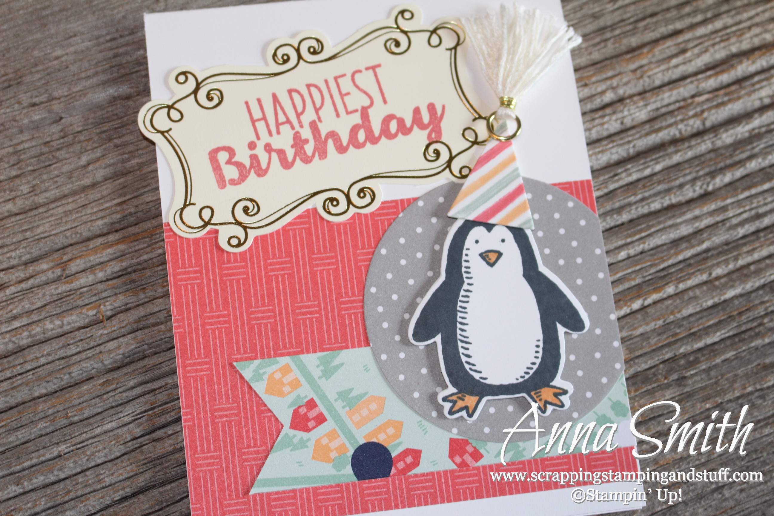 Snow Place Penguin Birthday Card