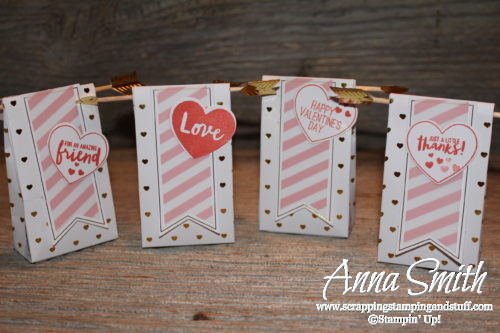 January 2017 Paper Pumpkin Adoring Arrows Valentine's Day treat bags