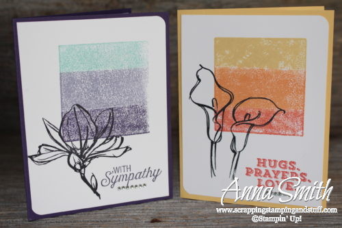 Block stamping technique thinking of you card with the Stampin' Up! Remarkable You, Rose Wonder, and Sending Thoughts stamp sets