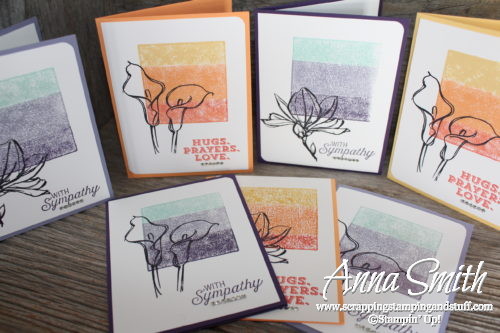 Block stamping technique thinking of you card with the Stampin' Up! Remarkable You, Rose Wonder, and Sending Thoughts stamp sets
