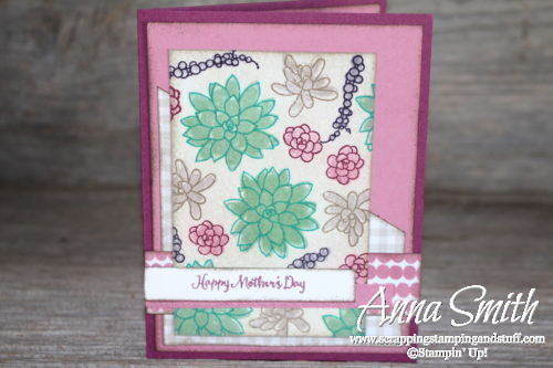 Stampin' Up! Oh So Succulent Watercolor Mother's Day Card Tutorial