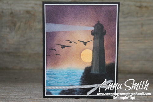Stampin' Up! High Tide Lighthouse Scene Card Tutorial