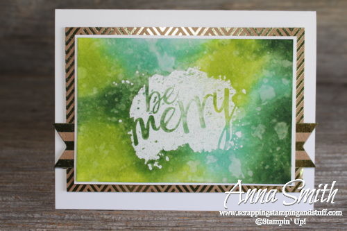 7 Days of Stampin' Up! Holiday Catalog Sneak Peeks! Watercolor Christmas card idea using the Every Good Wish stamp set. 