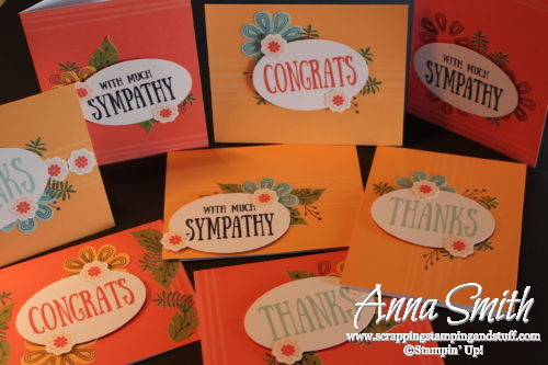 Stampin' Up! August 2017 Paper Pumpkin Kit - Giftable Greetings congrats, thank you and sympathy cards and gift box with alternative ideas