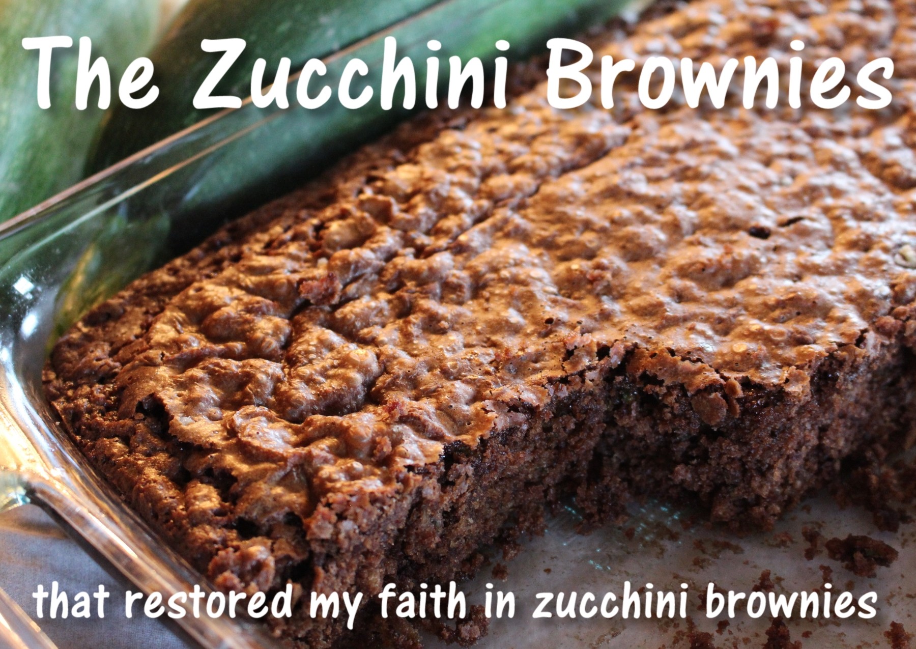 The Absolute Best Zucchini Brownies!