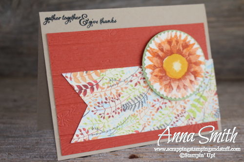 Quick and easy Stampin' Up! fall card idea with the Painted Harvest stamp set