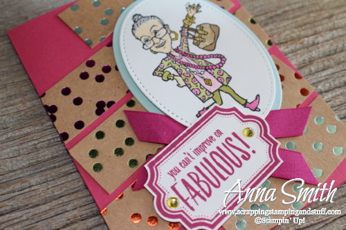 You are fabulous friend card made with the Stampin' Up! You've Got Style and Labels to Love stamp sets and Foil Frenzy designer paper