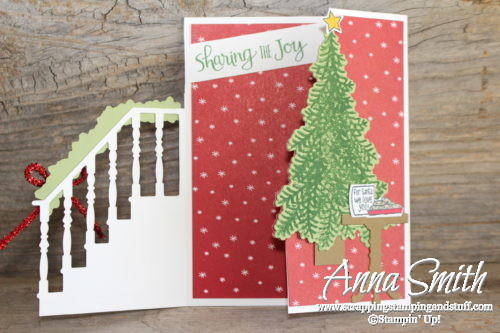 Stampin' Up! Ready for Christmas trifold Christmas card with video tutorial