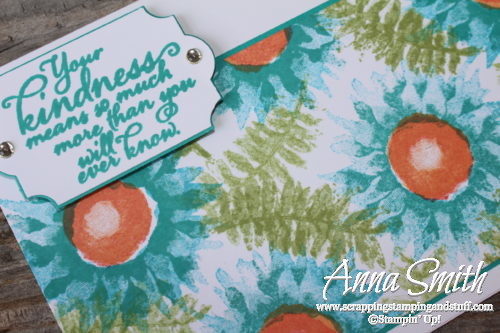 Bright floral summery card made with Stampin' Up! Painted Harvest stamp set