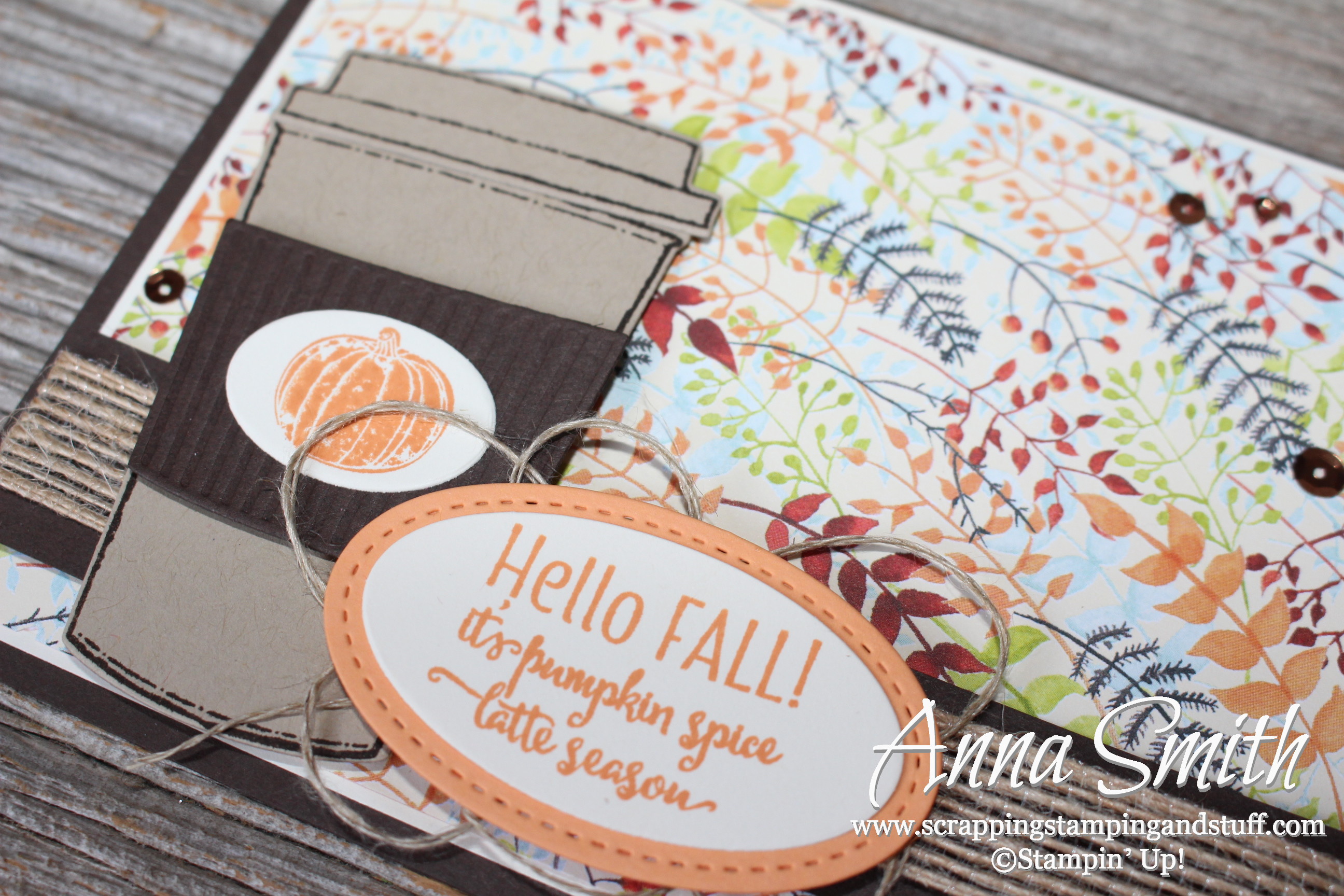 A Pumpkin Spice Latte Card with Stampin’ Up! Merry Cafe