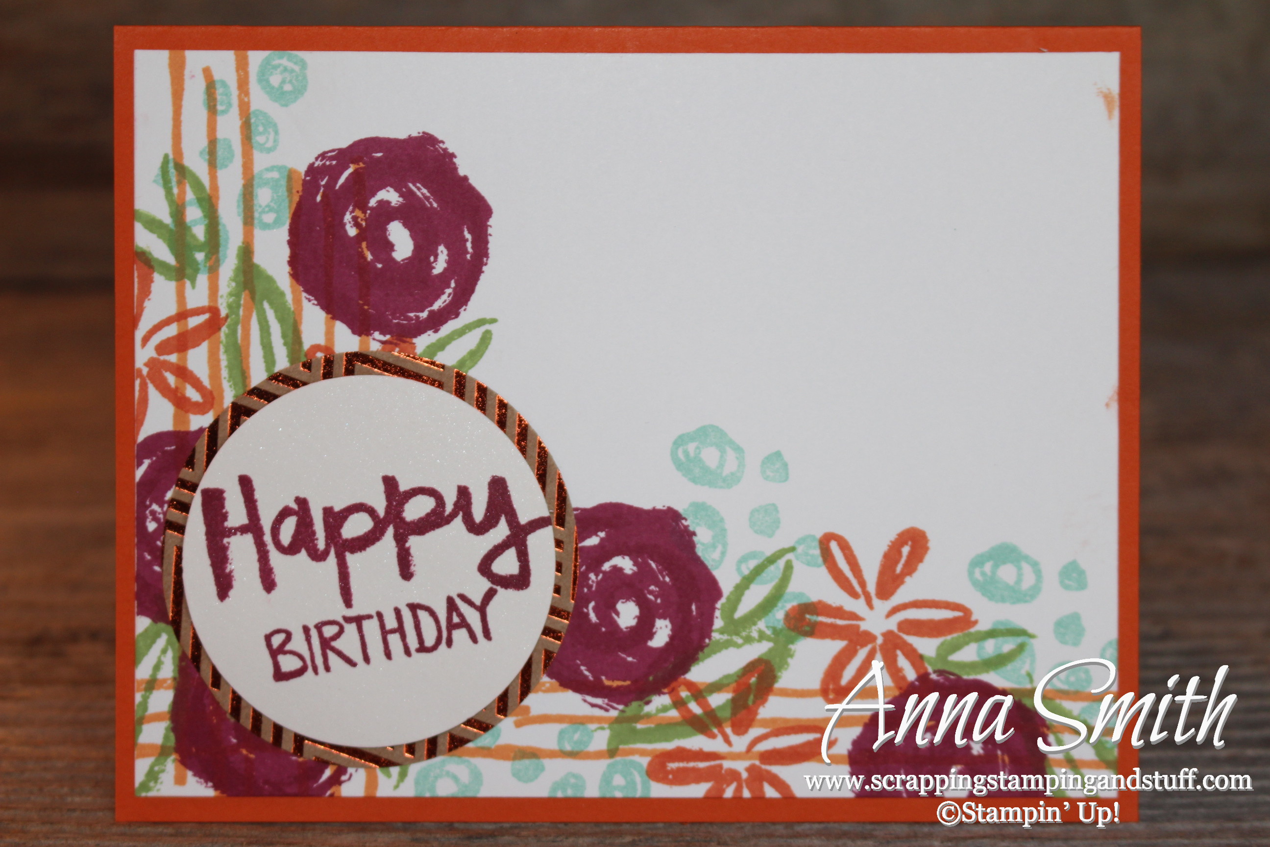 A Floral Birthday Card with Stampin’ Up! Paint Play