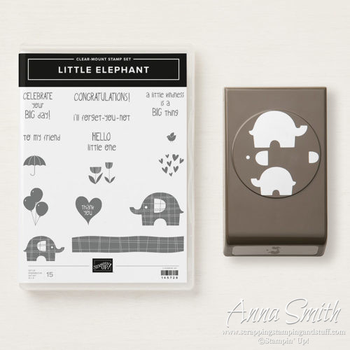 Stampin' Up! Little Elephant Stamp Set and Elephant Builder Punch