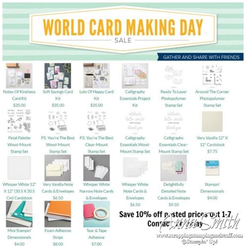 Stampin' Up! World Cardmaking Day Sale This Week Only!