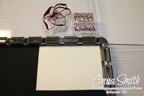 Using the Stamparatus stamping platform to make thinking of you cards featuring the Stampin' Up! Beautiful Promenade stamp set - a fantastic set for life's difficult situations.