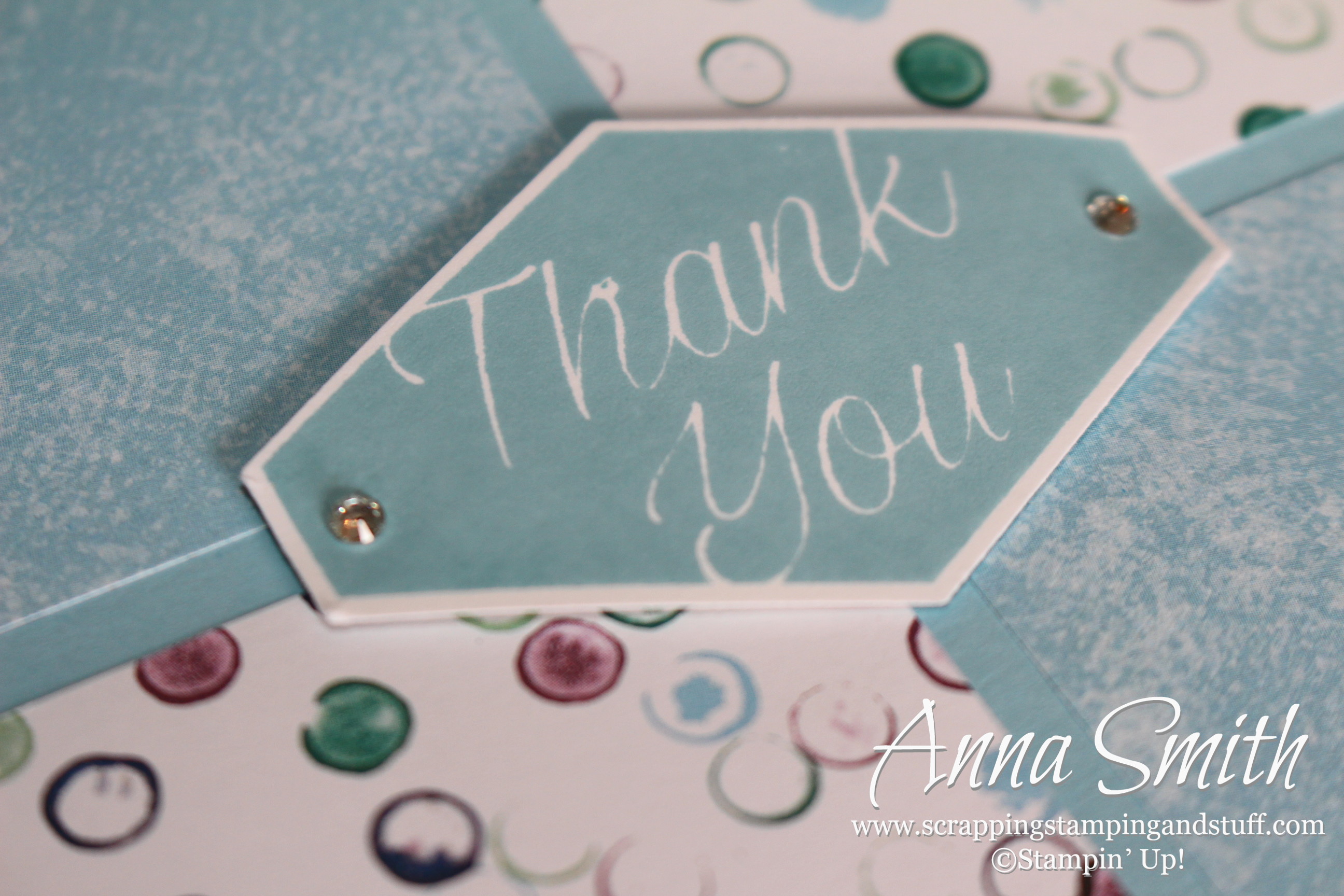A Stampin’ Up! Tailored Tag Thank You Note
