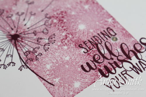 Pretty get well card made with the Stampin' Up! Dandelion Wishes stamp set