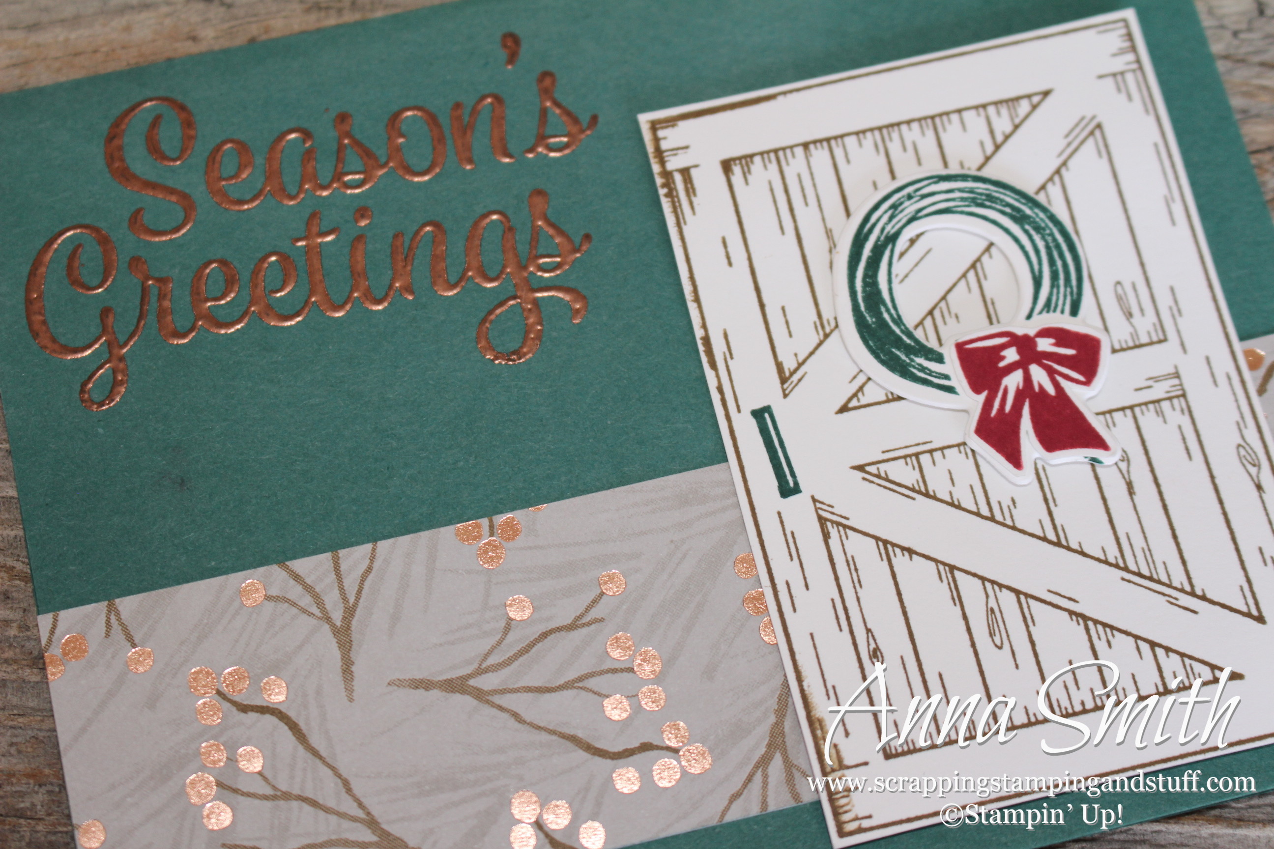 Stampin’ Up! Barn Door Christmas Card