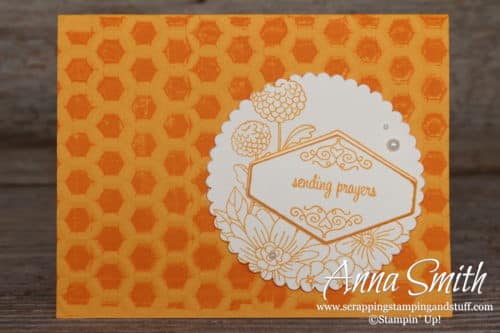 Sending Prayers Card with the Stampin' Up! Accented Blooms Stamp Set