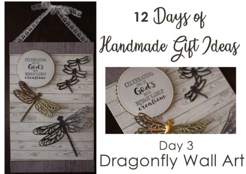 12 Days of DIY Handmade Gift Ideas - Day 3 rustic religious wall hanging using the Stampin' Up! Detailed Dragonfly thinlits and Hold On To Hope stamp set