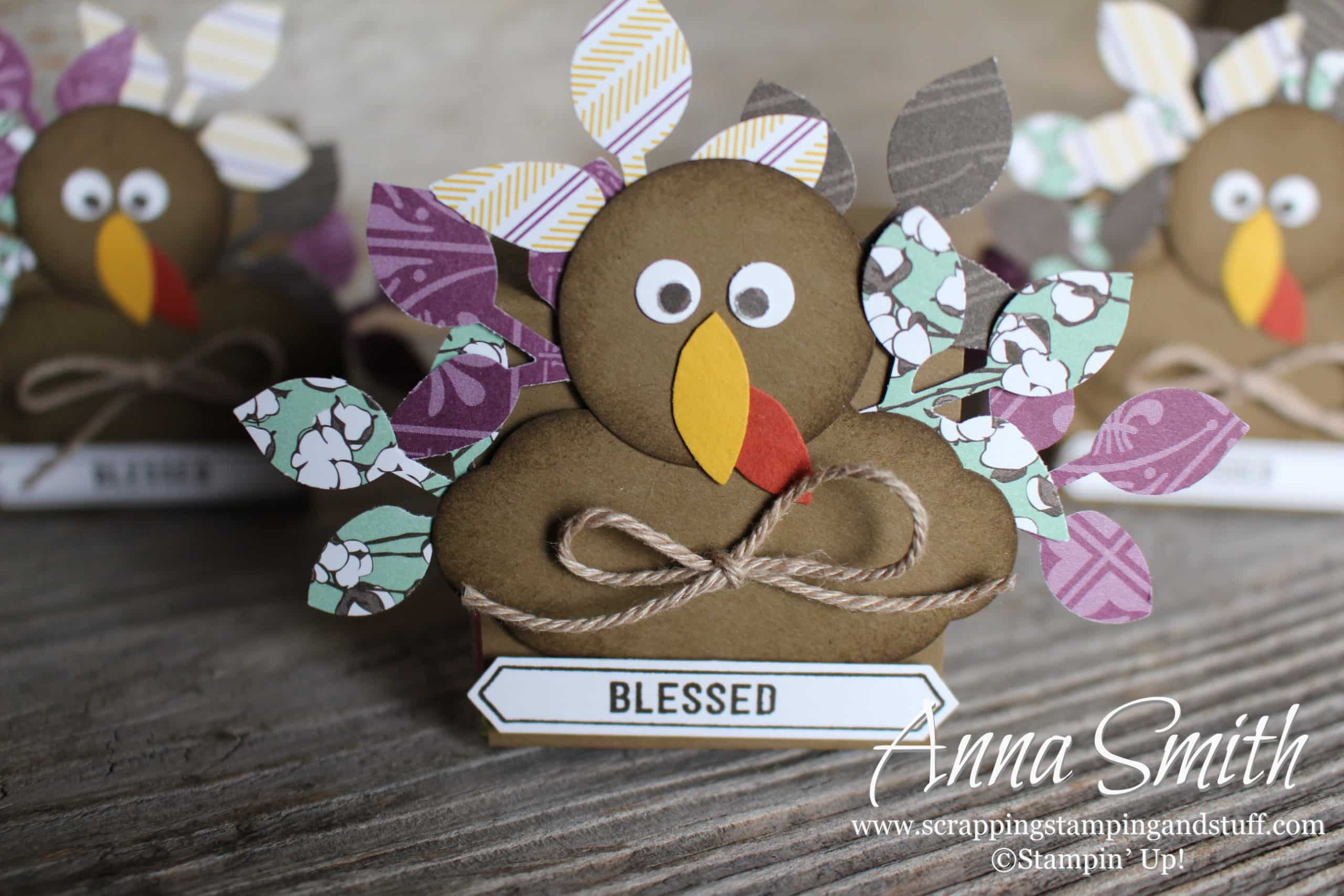DIY Thanksgiving Turkey Centerpiece, Table Decoration, or Place Card Holder