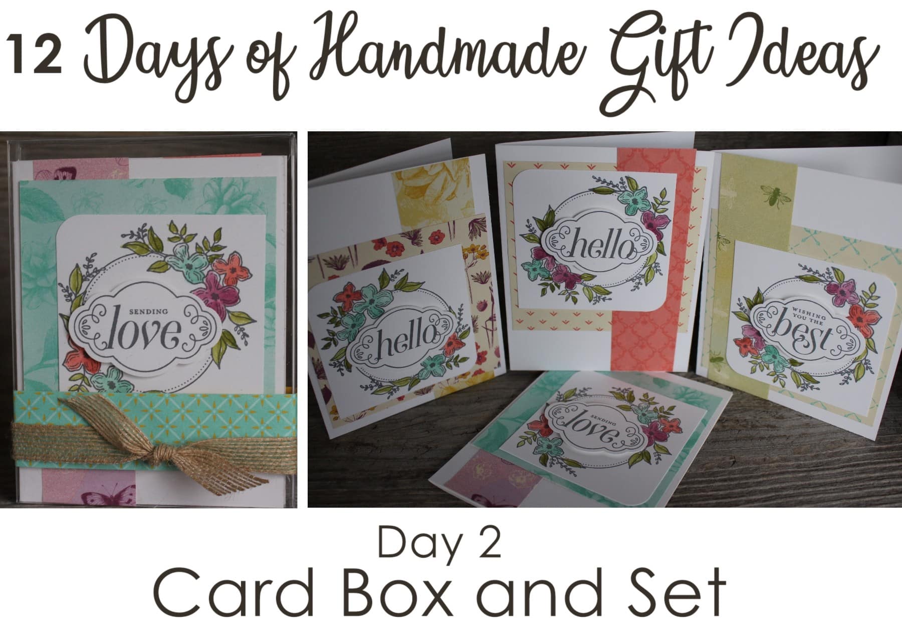12 Days of Handmade Gift Ideas – Day 2 Card Box and Set