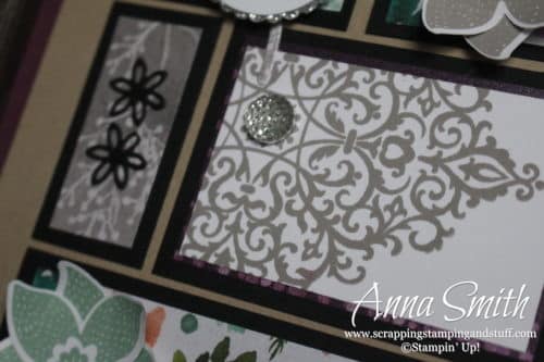12 Days of Handmade Gift Ideas - Day 10 Shadow Box Sampler featuring Stampin' Up! products, Frosted Floral paper, Rooted in Nature stamp set, and Nature's Roots thinlits