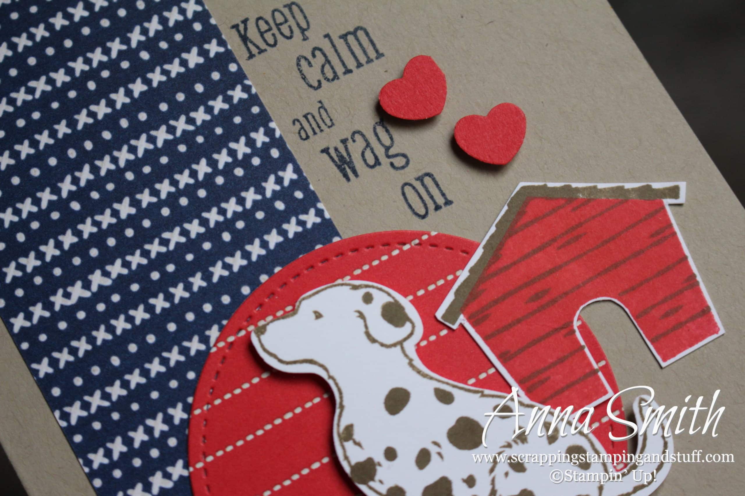 12 Days of Sneak Peeks – Keep Calm and Wag On Dog Card Idea