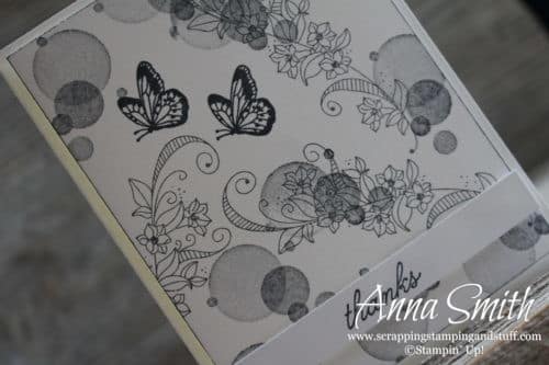 Quick and easy butterfly card idea with the Stampin' Up! Beauty Abounds stamp set #simplestamping