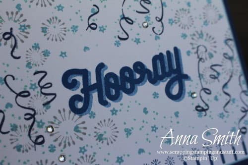 Masculine Birthday Card Idea Using Stampin' Up! Birthday Backgrounds and Broadway Birthday Stamp Sets