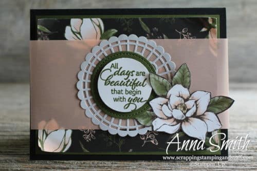 Stampin' Up! Magnolia Lane Card Featuring the Floral Essence Stamp Set