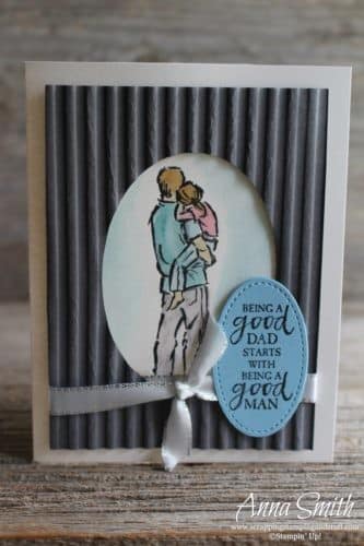 Stampin' Up! A Good Man Stamp Set Father's Day Card Idea