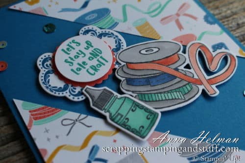 Cute card idea made with the Stampin' Up! It Starts With Art stamp set and Arts & Crafts Dies