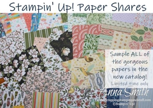 Love Stampin' Up! paper, but can't afford it all? These paper shares include prints from all paper packs, so you can enjoy it all without all the expense!