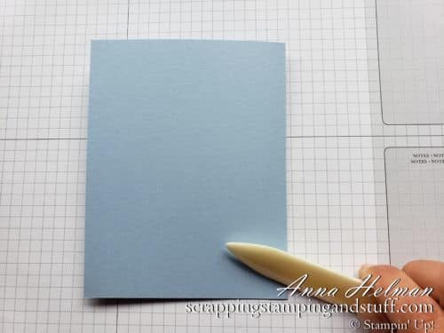 Cardmaking 101 Lesson 1: Learn to Make Pretty Handmade Cards With These Picture Tutorials and the Stampin' Up! Scripty Swirled stamp set