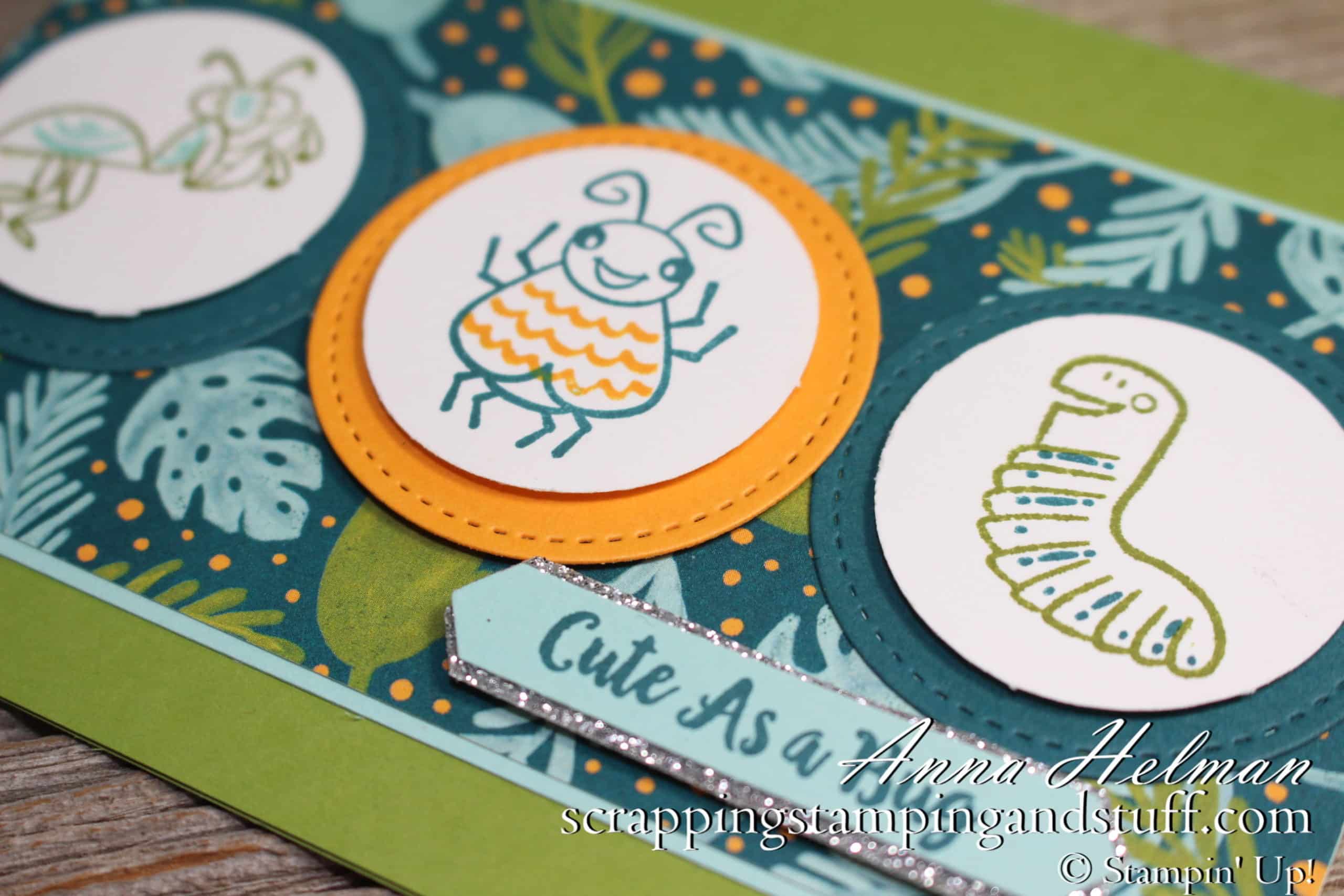 Cute As a Bug with Stampin Up Wiggle Worm