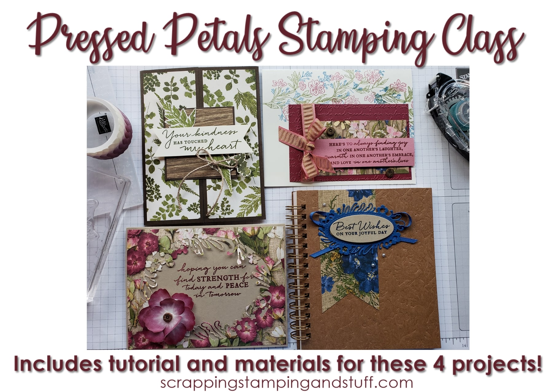 Stampin Up Pressed Petals Card Class In the Mail