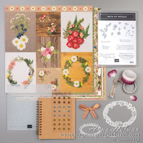 Stampin Up Pressed Petals Suite and Online Card Class