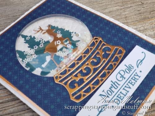 2019 Holiday Catalog Sneak Peeks Beautiful Stampin Up Snow Globe Christmas Card Idea with Photo Tutorial