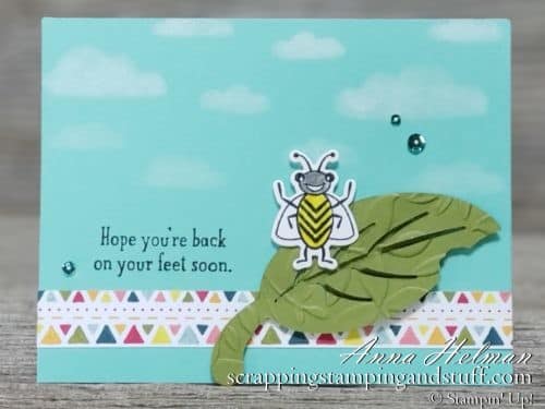 Stampin Up Giveaway Week Starts Tomorrow and a Wiggly Bugs Card