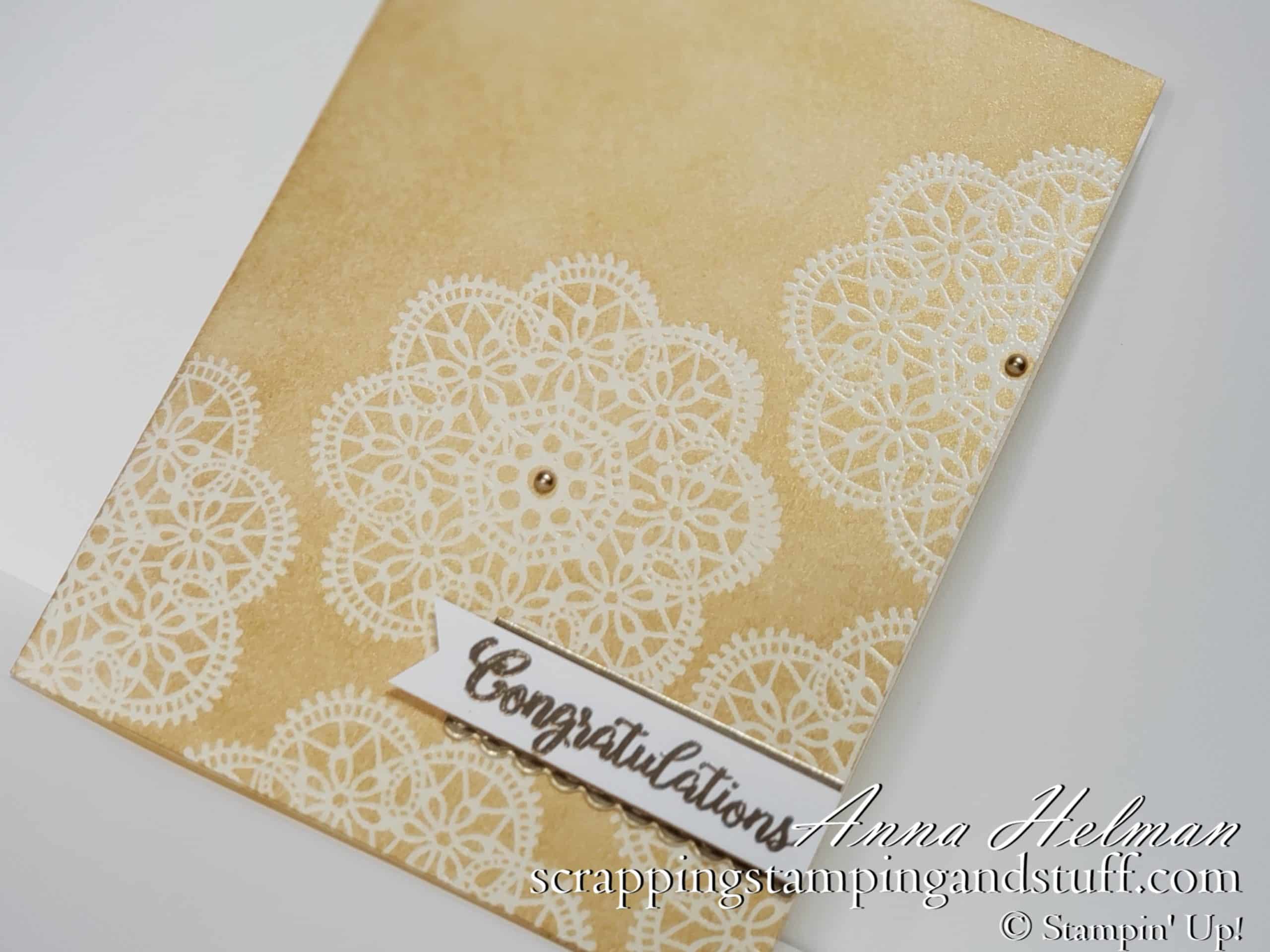 A Lovely Gold Wedding Card Idea