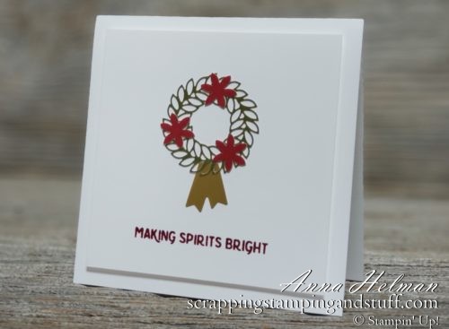 Alternative project ideas for the Stampin Up Christmas Countdown project kit. Made these cute, clean and simple Christmas cards using leftovers from the kit!