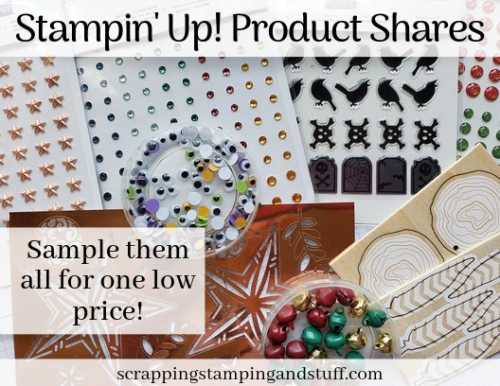 Stampin Up Product Shares! Embellishment Share 2019 Holiday Catalog - Beautiful Holiday Embellishment Assortment For One Low Price!