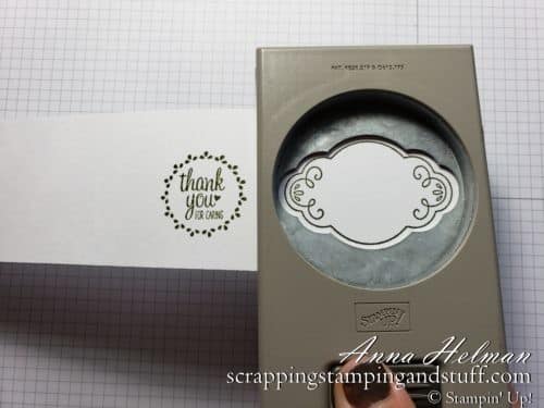 Cardmaking 101 Lesson 7: Using punches for cardmaking and scrapbooking #simplestamping Simple thank you card idea