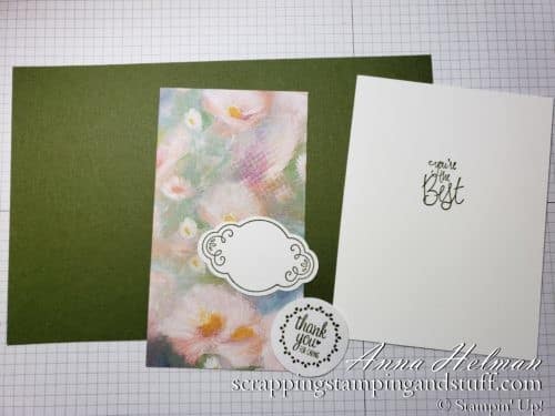 Cardmaking 101 Lesson 7: Using punches for cardmaking and scrapbooking #simplestamping Simple thank you card idea